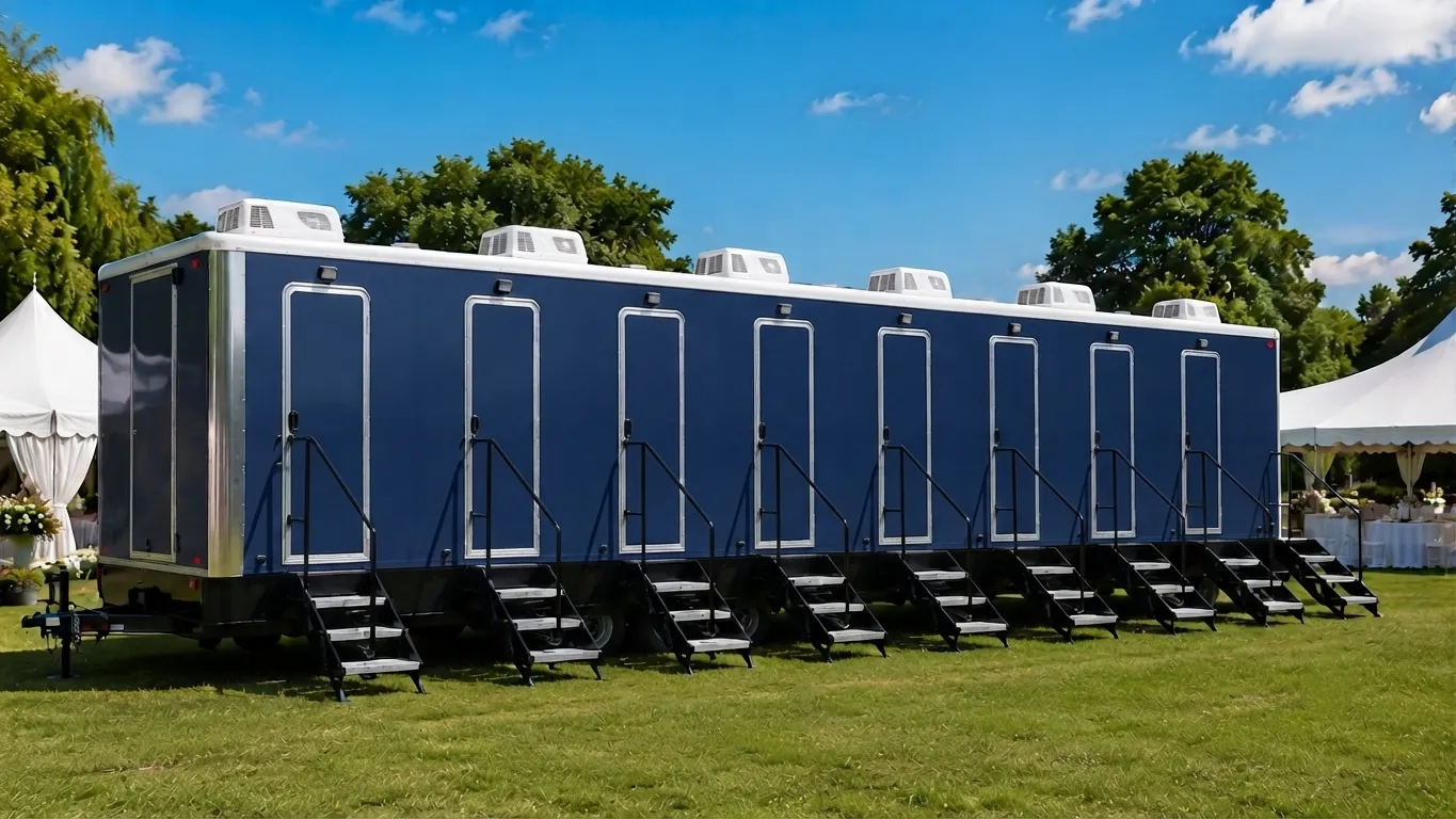 8 Stall Restroom Trailer in Newport News, VA